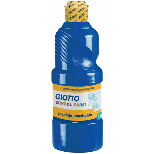 Skolemaling Giotto 500ml primærblå