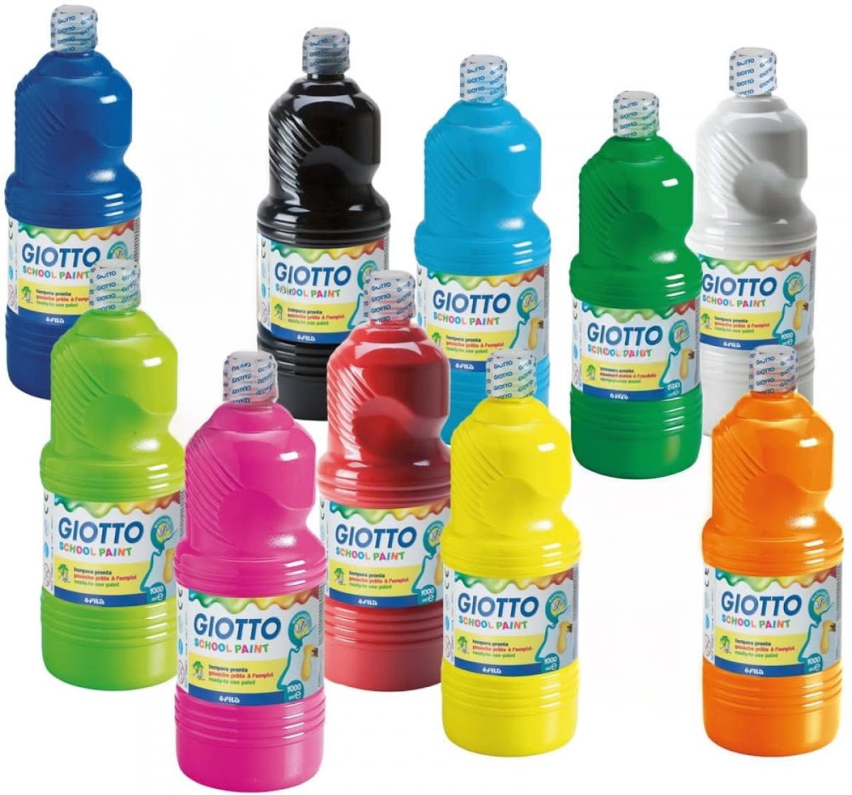 Skolemaling Giotto 500ml 10 farger
