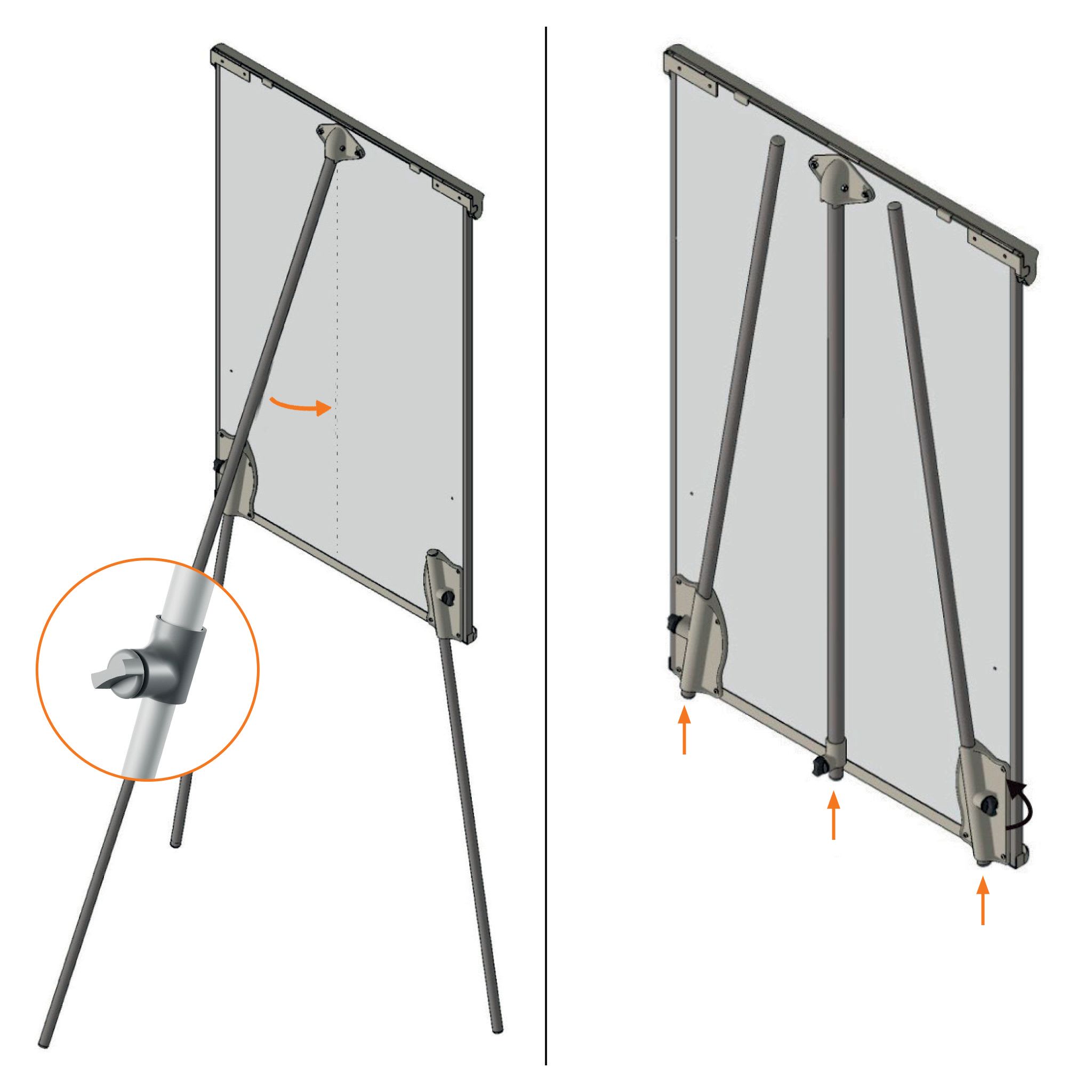 Flippoverstativ Premium Plus Lakk