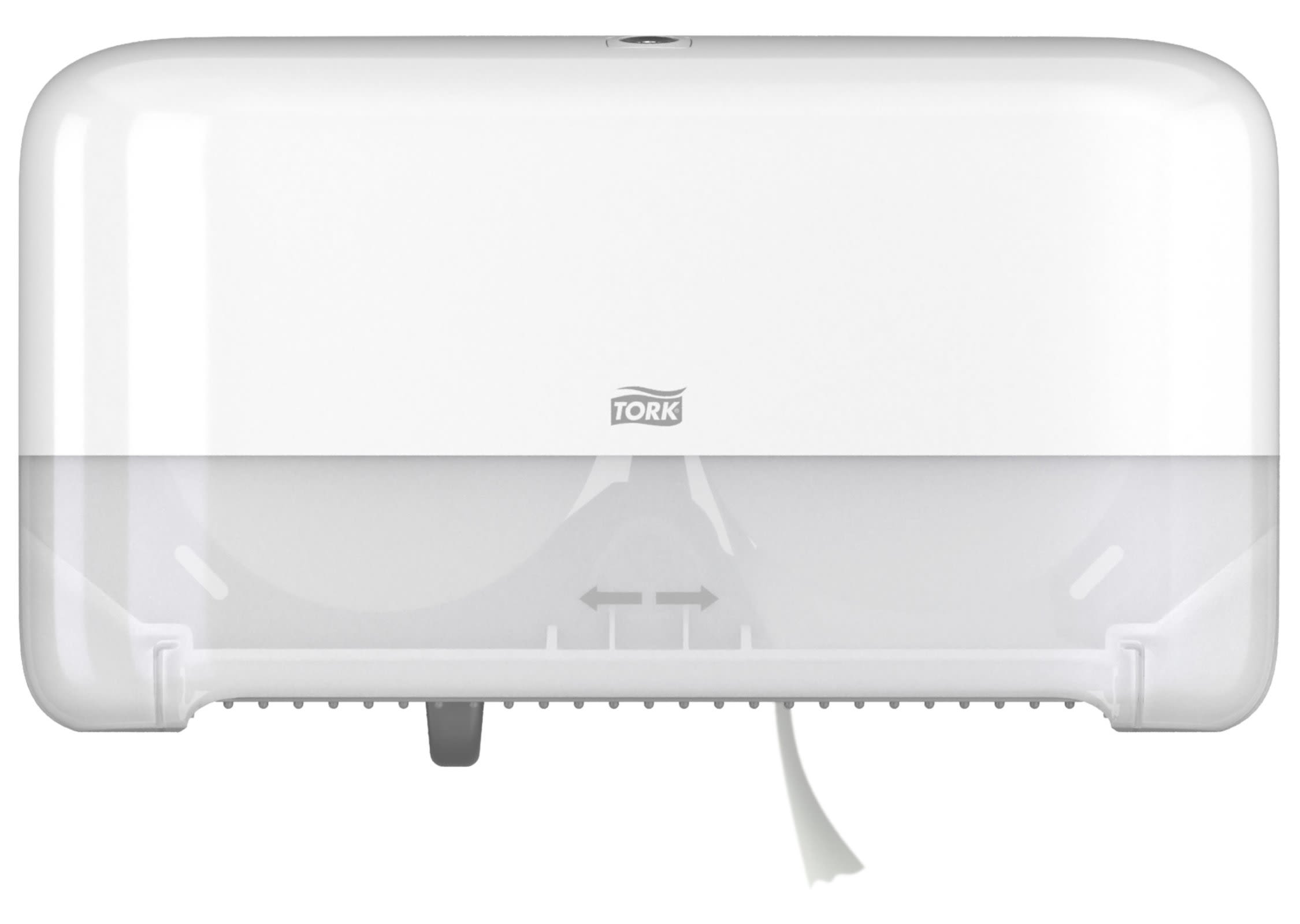Dispenser Tork T7 toalett Twin hvit