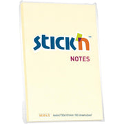 Notatblokk Stick'n 152x102 past. gul