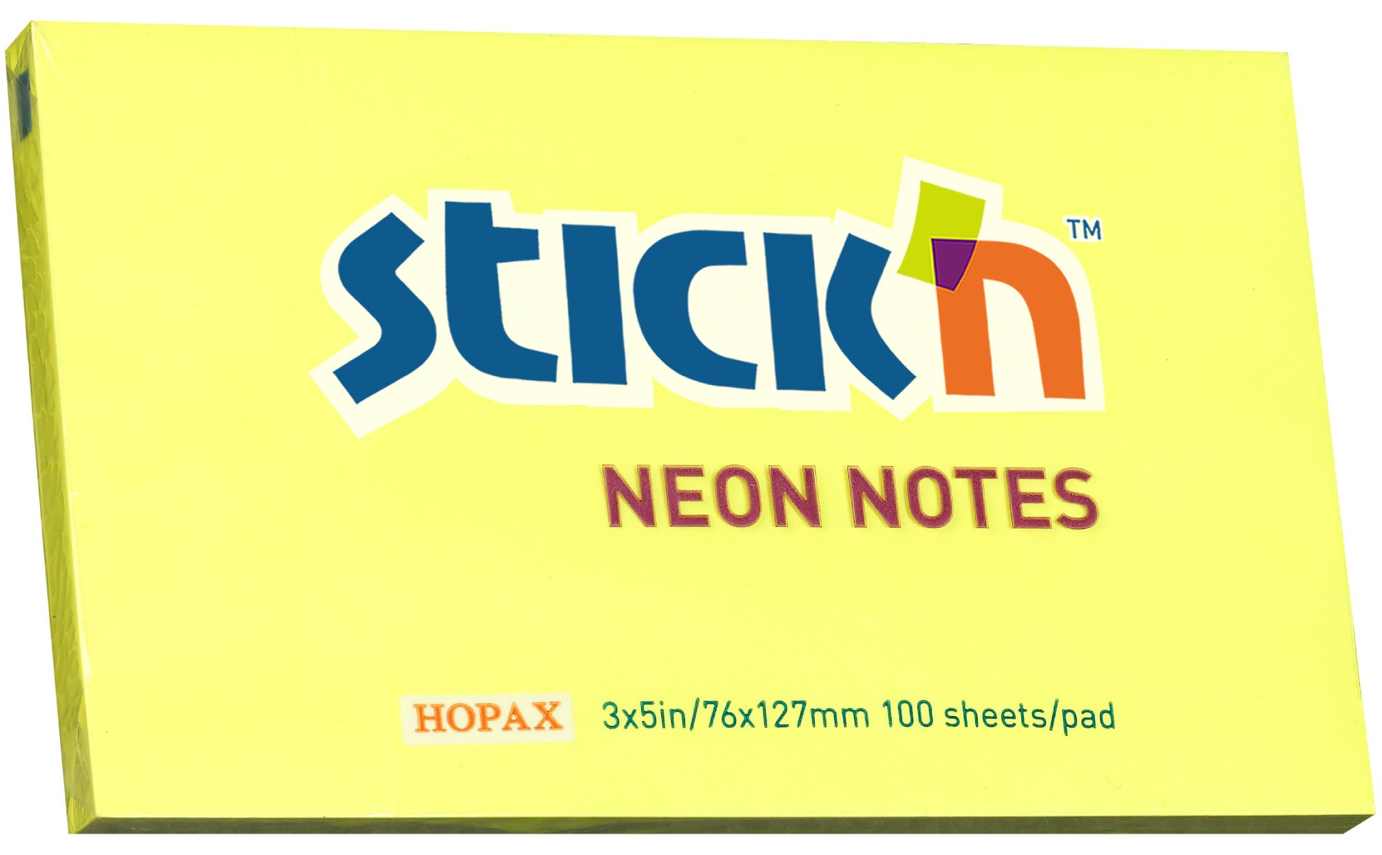 Notatblokk Stick'n 76x127 gul