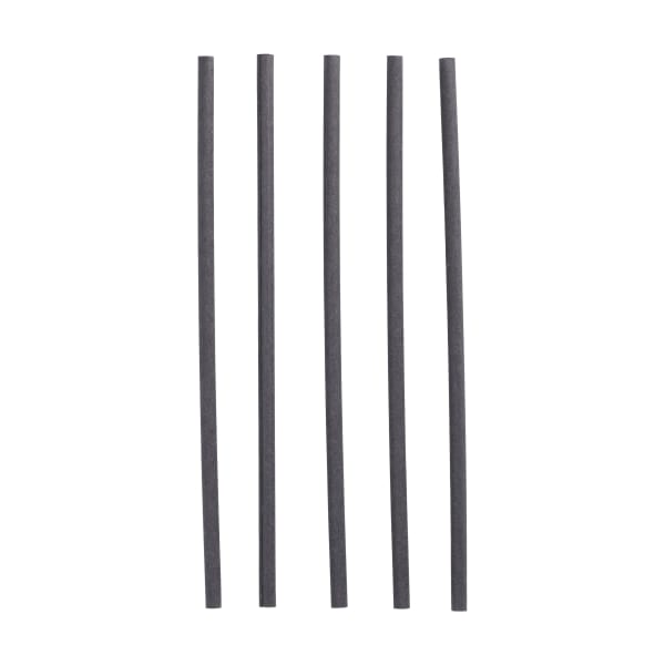 Sugerør papp Ø6mm x 200mm svart