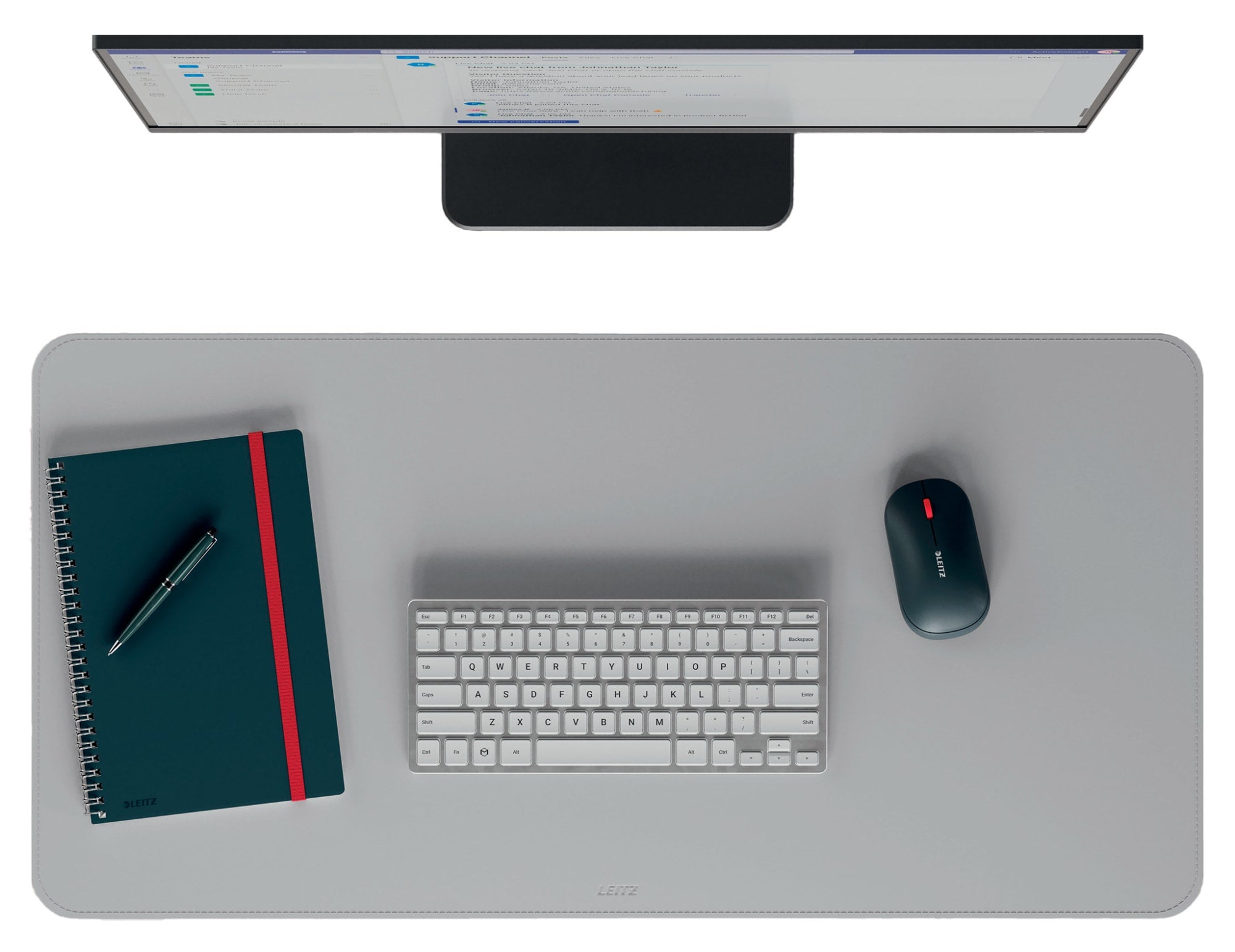 Skriveunderlag Leitz 40x80cm Lys grå