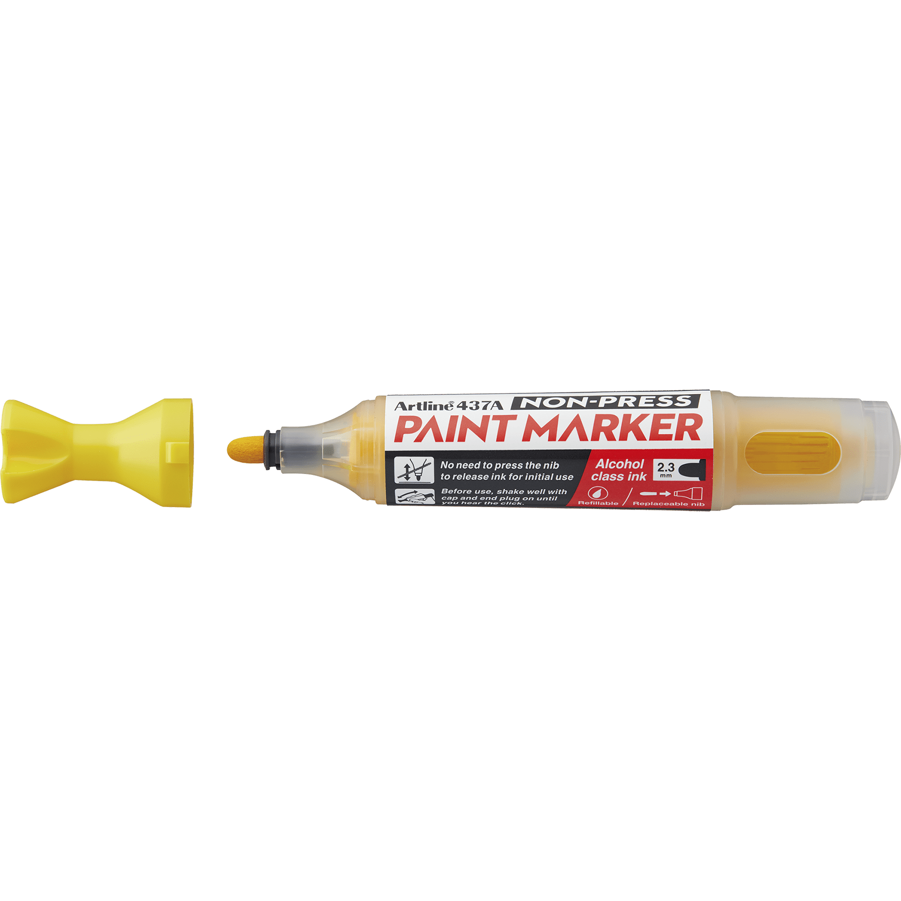 Tusj Paint Marker Artline 437A gul