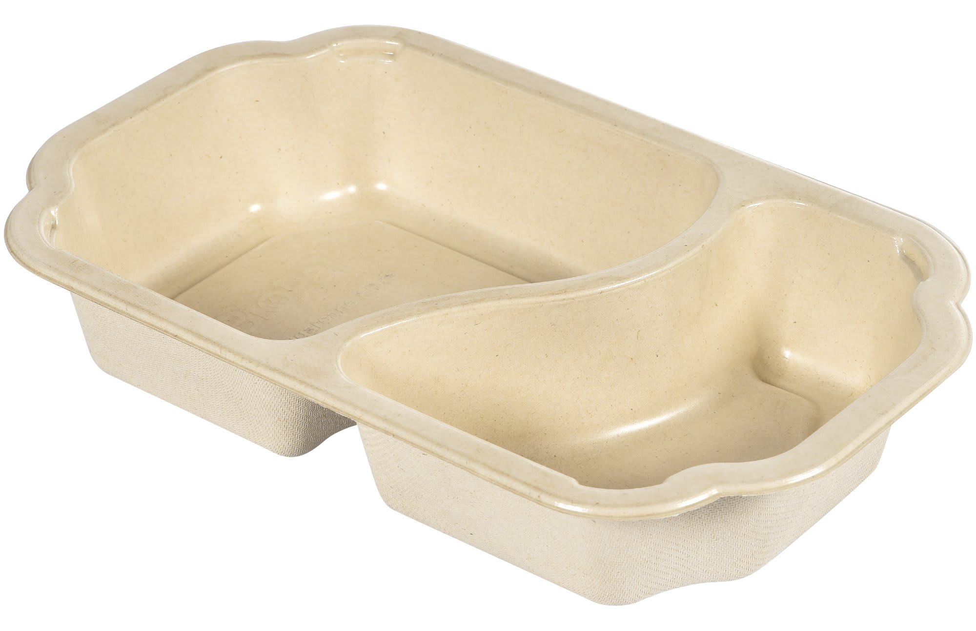 Enporsjonsform 2-rom 625/360ml fiber