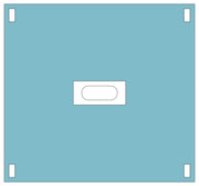 Oppdekking Hullduk m/lim 75x80cm Ø 6x15