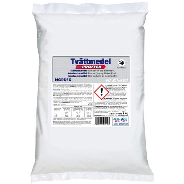Tøyvask Proffer kulør uparfymert 7kg