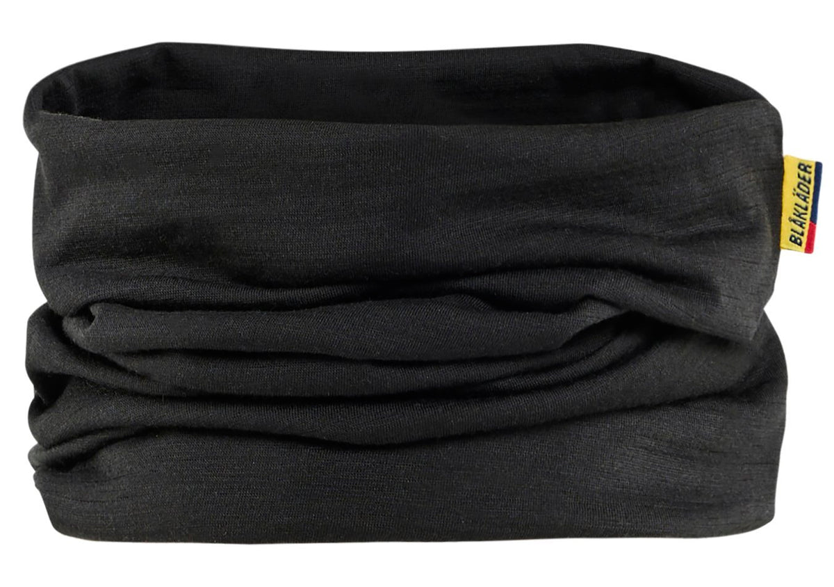 Halsvarmer Merino Sort