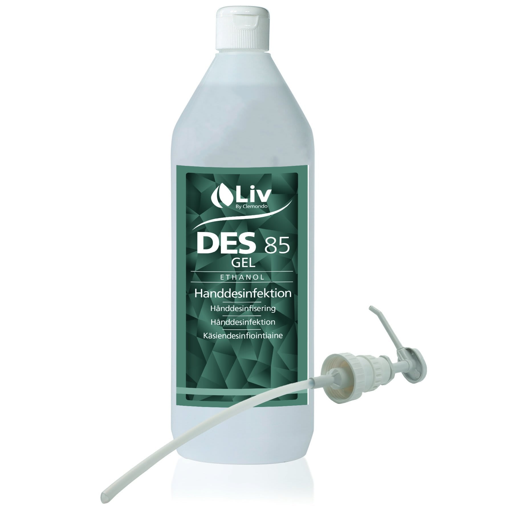 Hånddesinfeksjon Gel Liv 85 pumpe 1L
