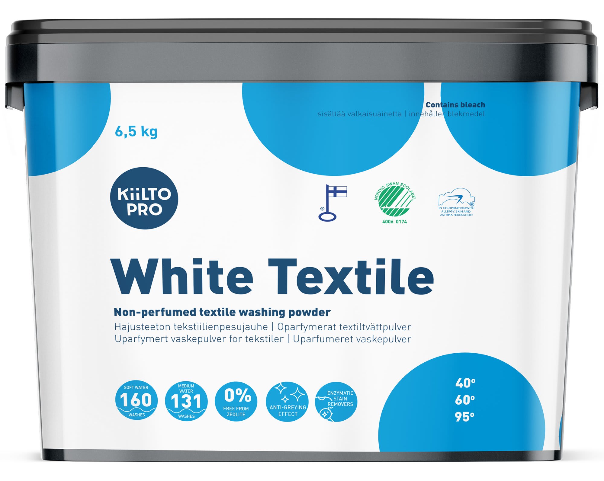 Tøyvask Kiilto Pro White Textile 6,5kg