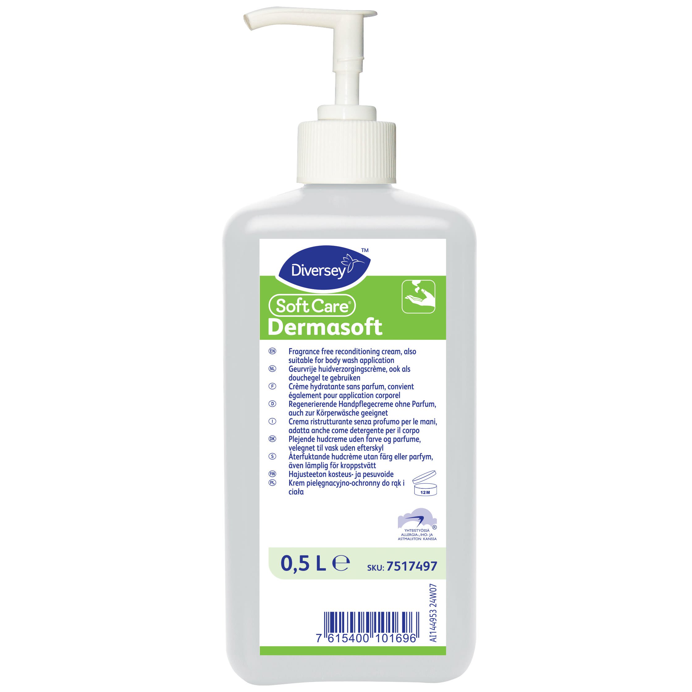 Håndkrem Soft Care Dermasoft 0,5l