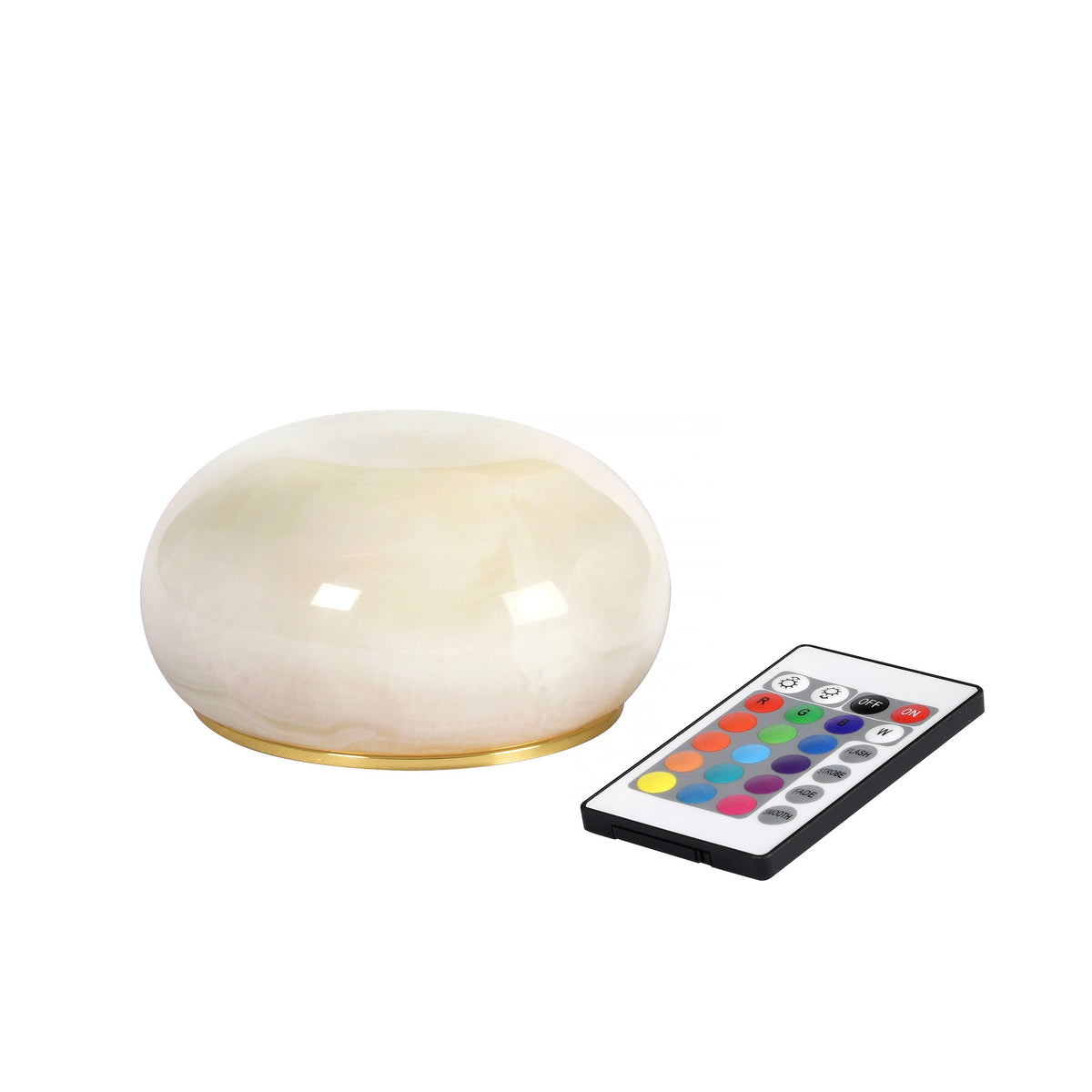 Alaea LED lampe oppladbar messing