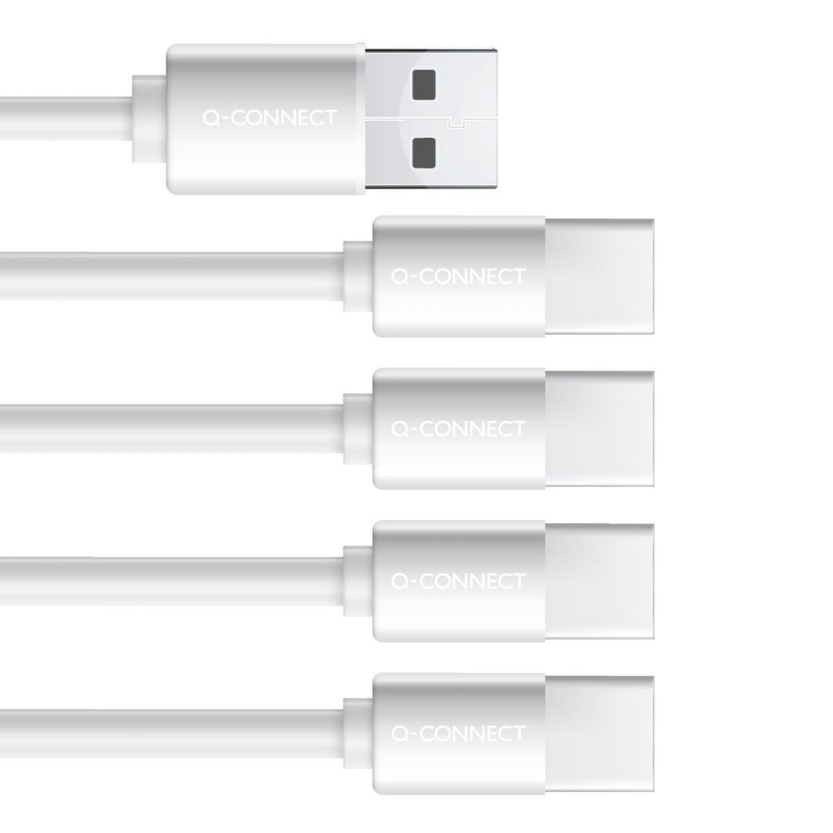 Batteri Q-Connect oppladbar AAA USB-C