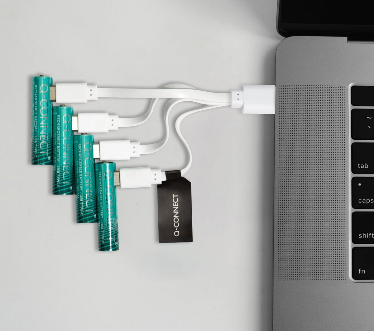 Batteri Q-Connect oppladbar AAA USB-C