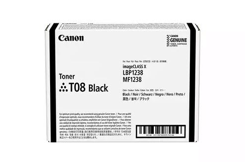 Toner Canon T08BK Sort