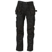 Bukse Håndverker stretch Sort strl D116