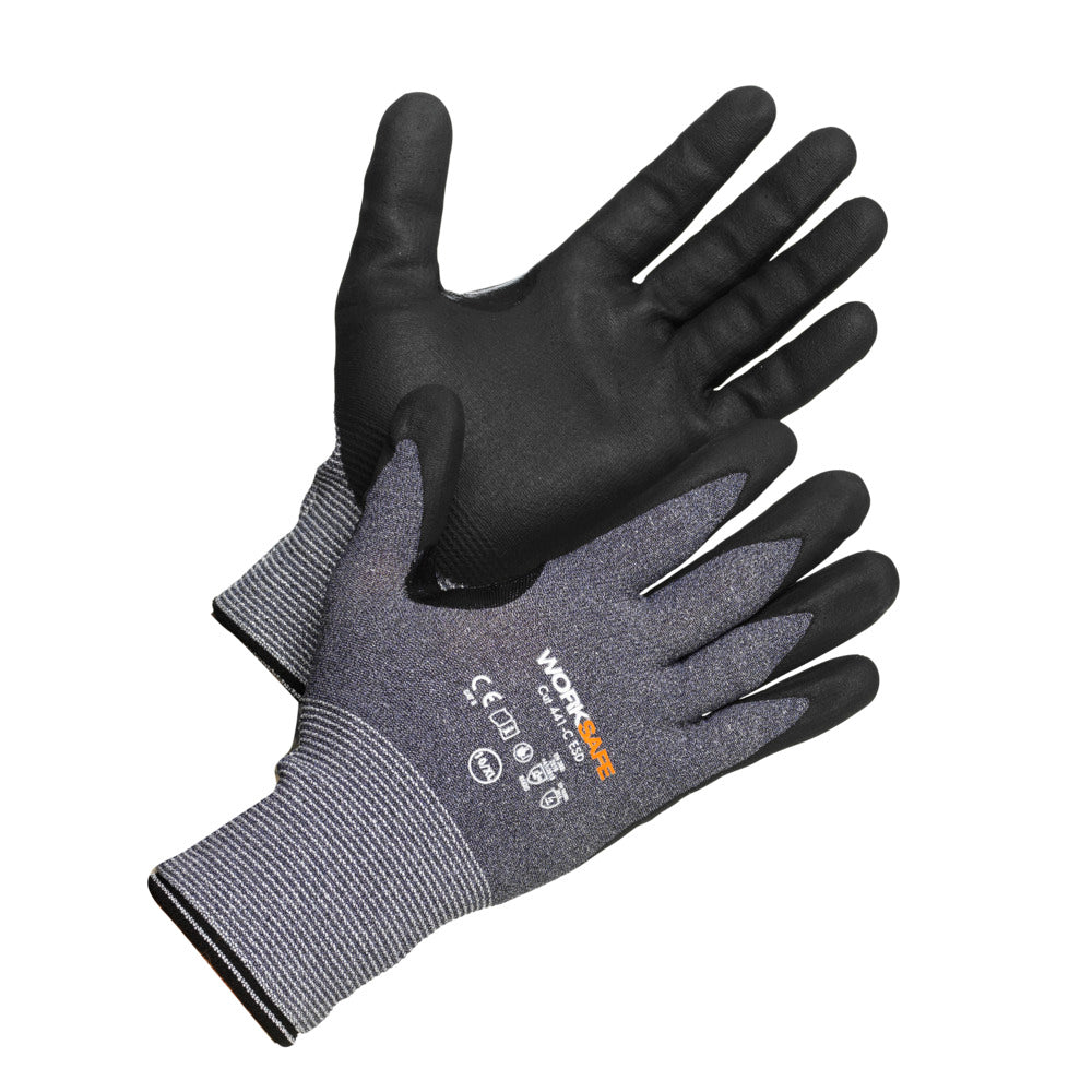 Hanske Kuttbeskyt. Nitril 441-C ESD 8