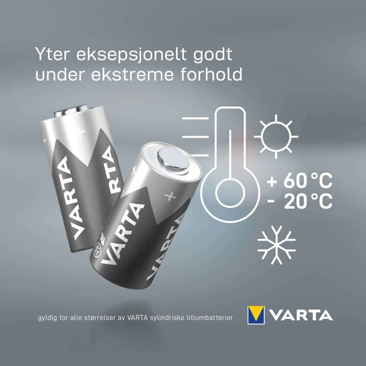 Batteri Varta Lithium Cylindrical 2CR5