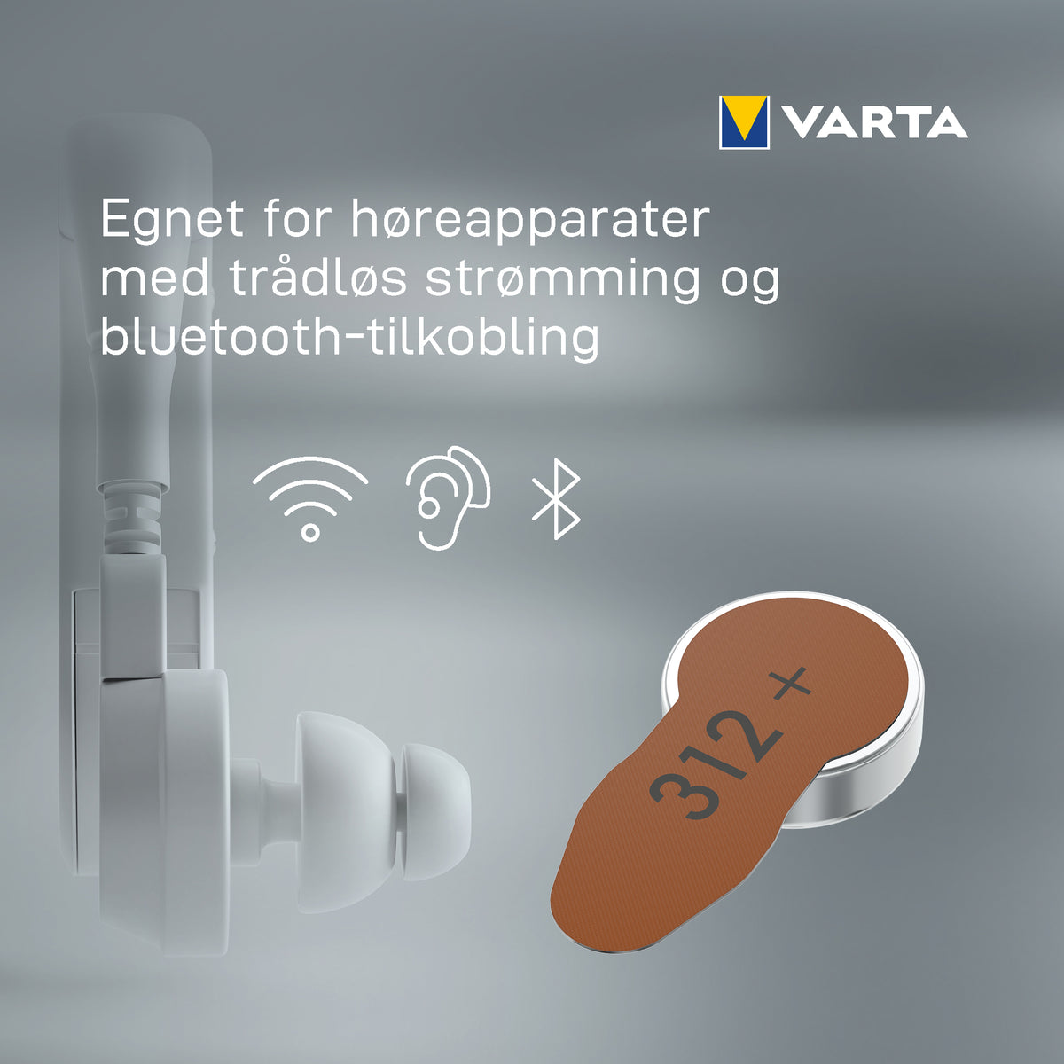 Batteri Varta Høreapparat 312