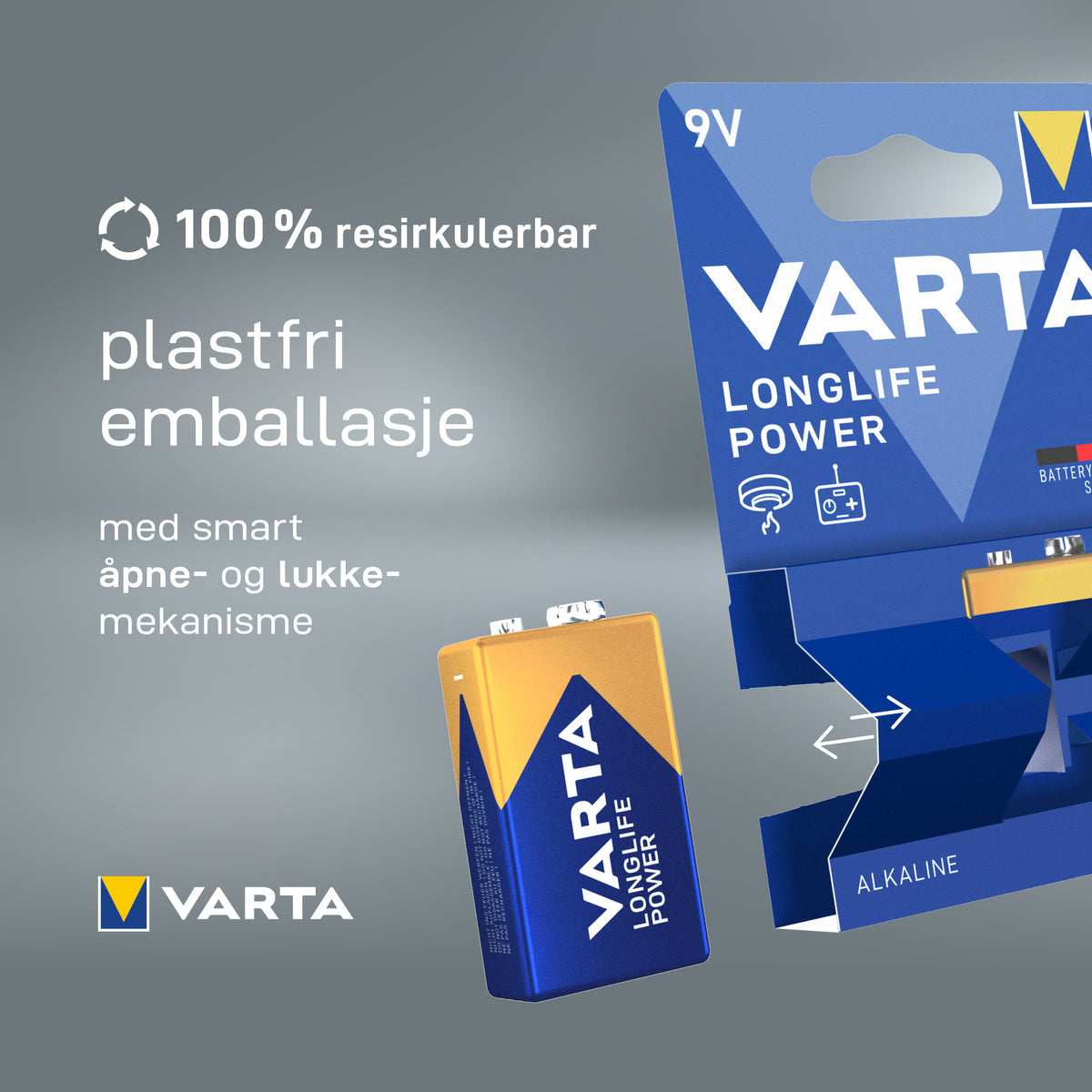 Batteri Varta Longlife Power 9V