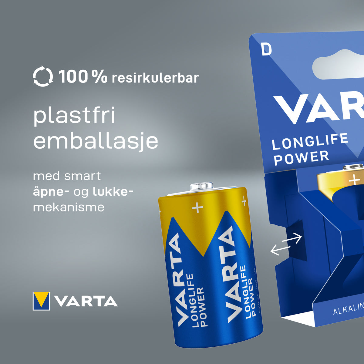 Batteri Varta Longlife Power D
