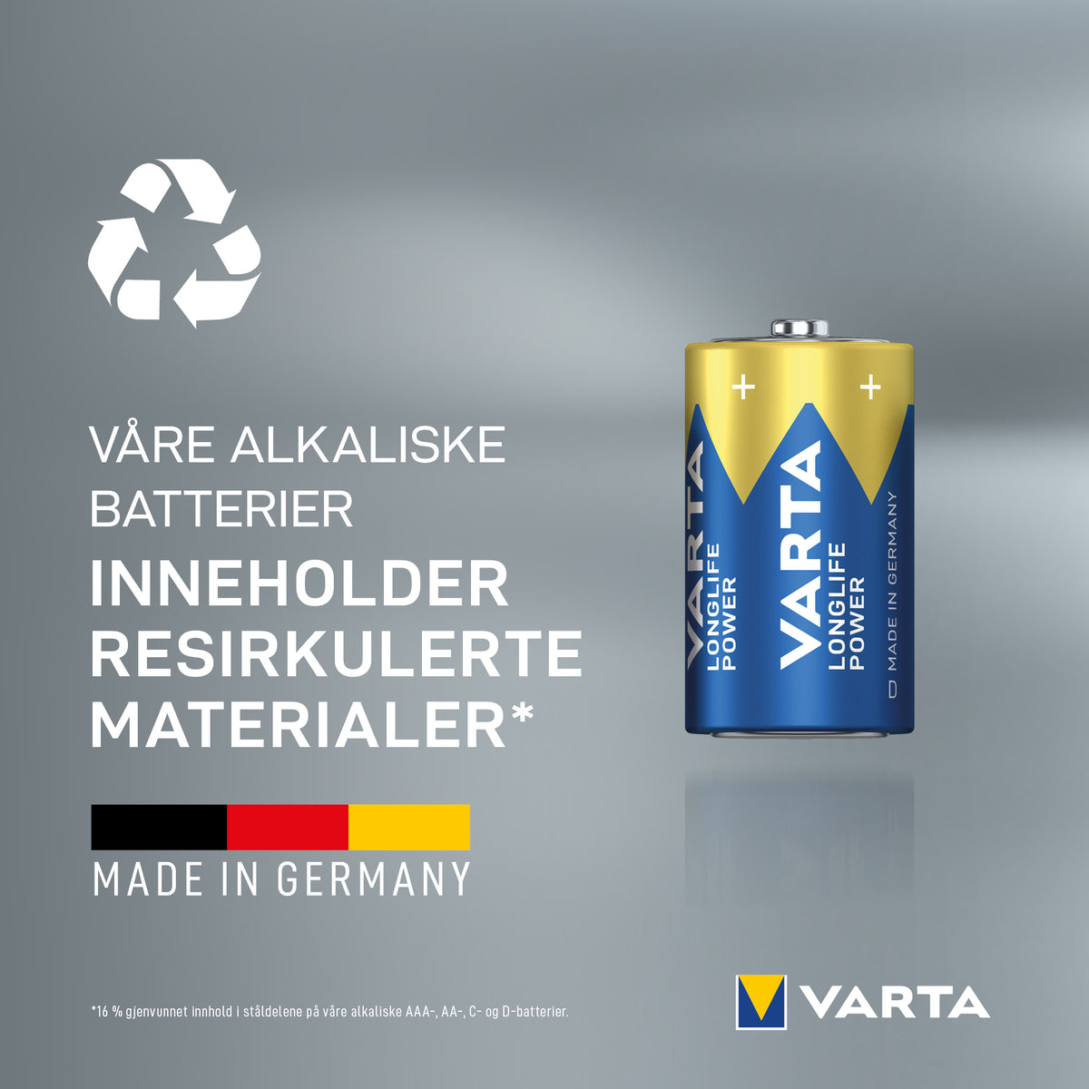 Batteri Varta Longlife Power D