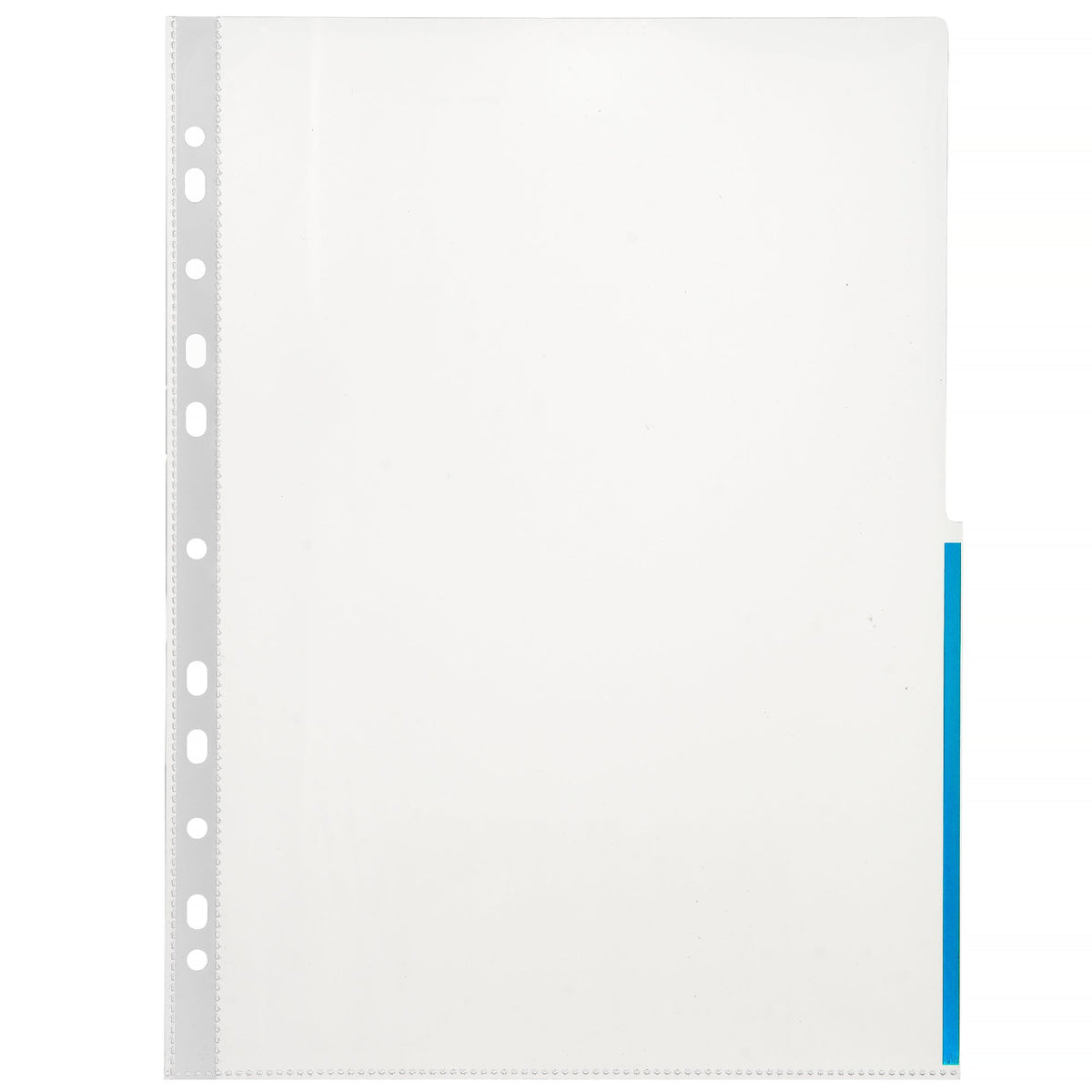 Plastlomme A4 105mic signal blå
