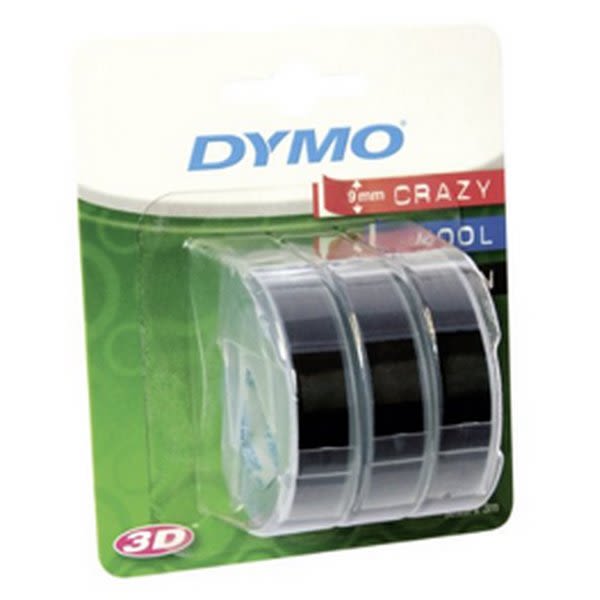 Tape Dymo Pregetape 9mmx3m sort