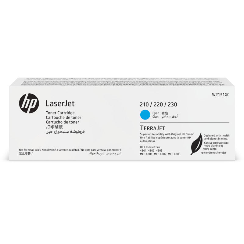 HP W2151XC Cyan Org Contract LJ Toner