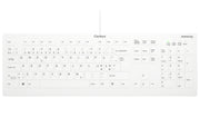 Tastatur AK Hygiene FS hvit kablet