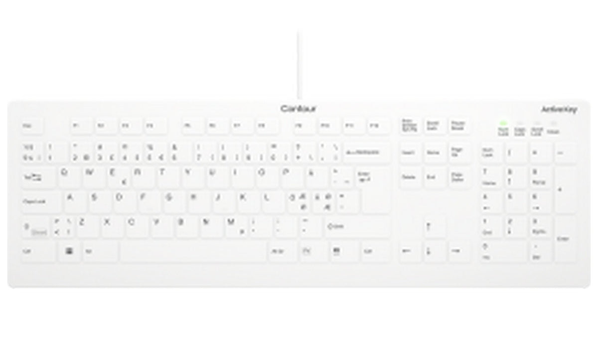 Tastatur AK Hygiene FS hvit kablet