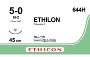 Sutur Ethilon II 5-0 M-2 45cm Svart