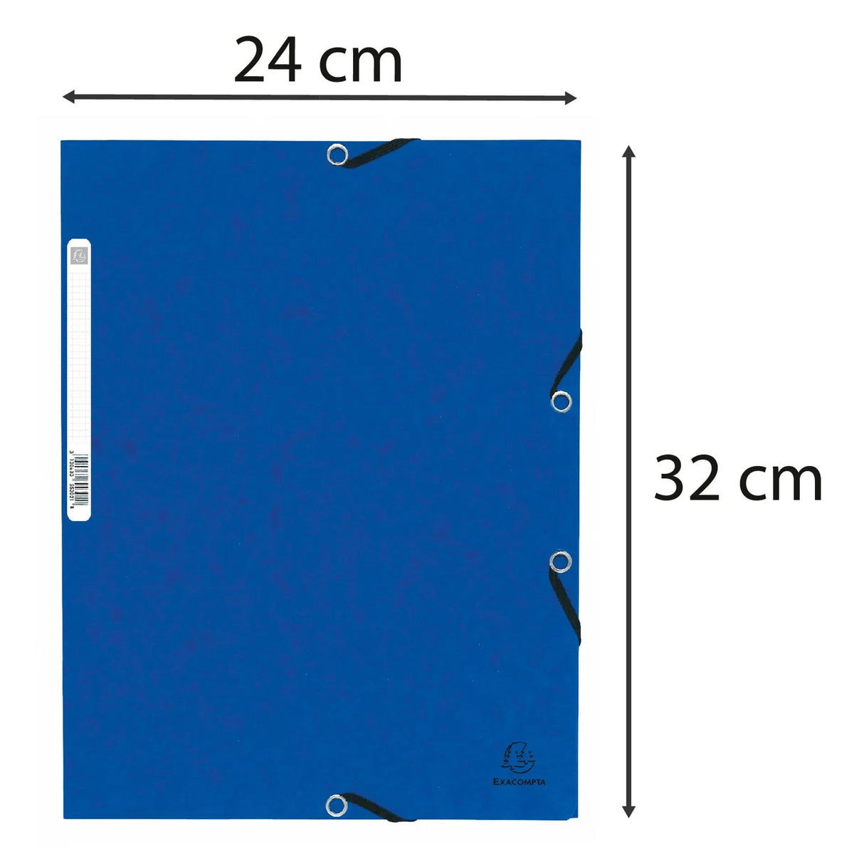 Strikkmappe A4 kartong m/3 klaffer ass.