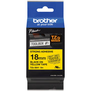 Tape Brother TZeS641 18mm sort/gul