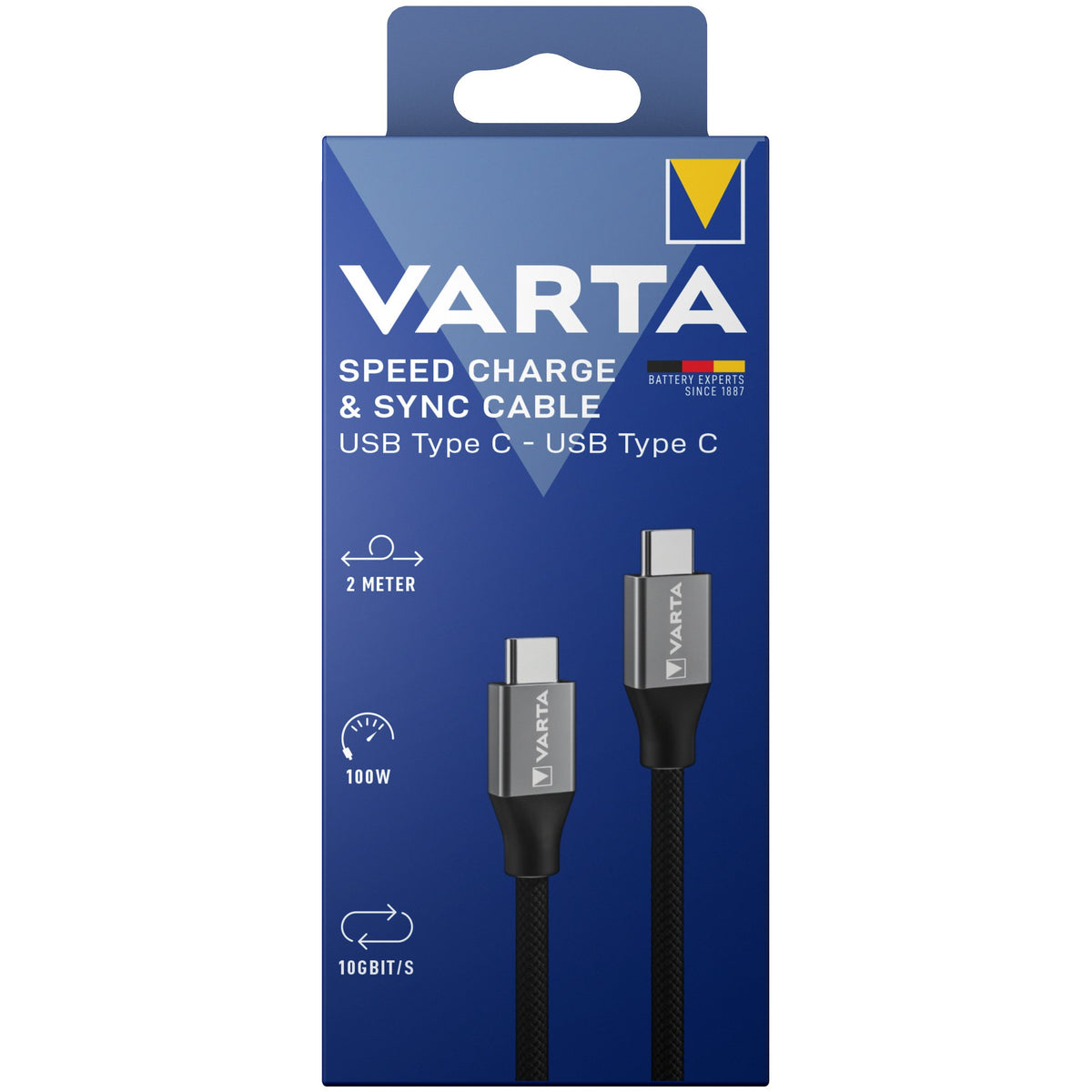 Kabel Varta Speed USB-C til USB-C