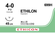 Sutur Ethilion 4-0 P-3 45cm svart