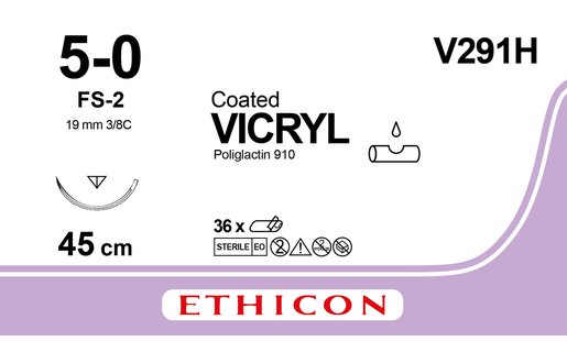 Sutur Vicryl 5-0 FS-2 45cm ufarget