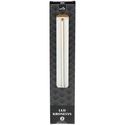 Kronelys Led m/Riller 2stk Unik