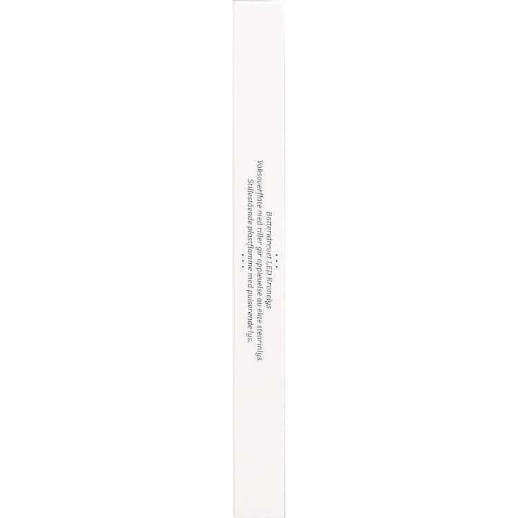 Kronelys Led m/Riller 2stk Unik