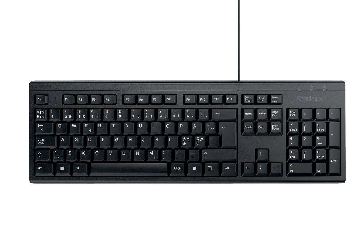 Tastatur Kensington KB100S EQ m/kabel PN
