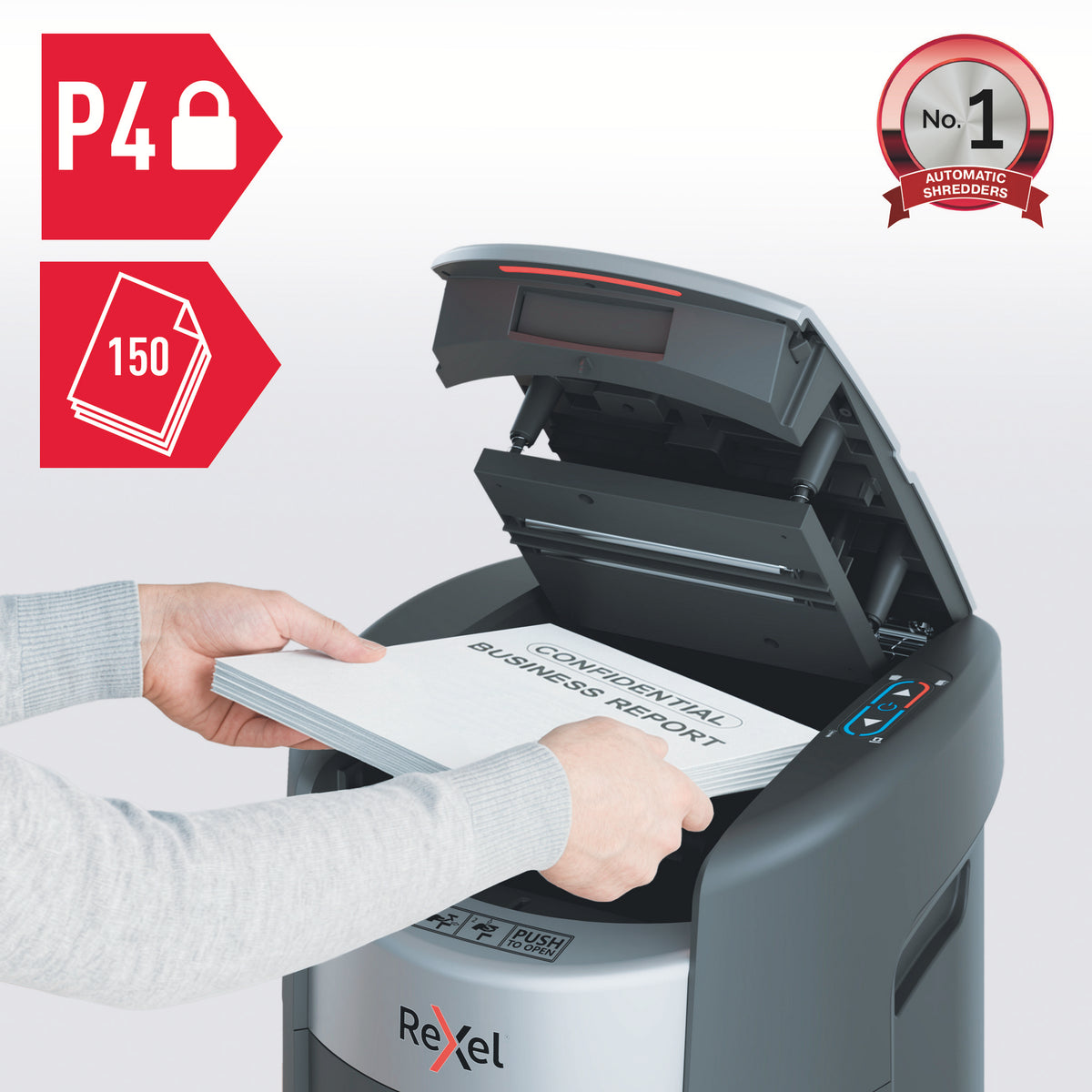Makuleringsmaskin Shredmax Auto+ 150X P4
