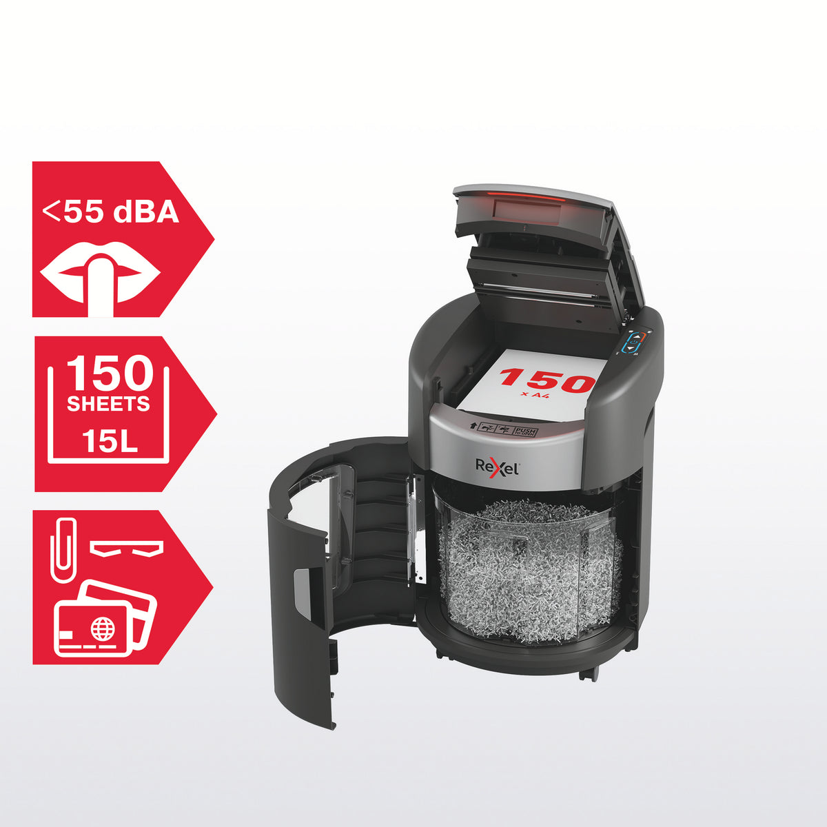Makuleringsmaskin Shredmax Auto+ 150X P4