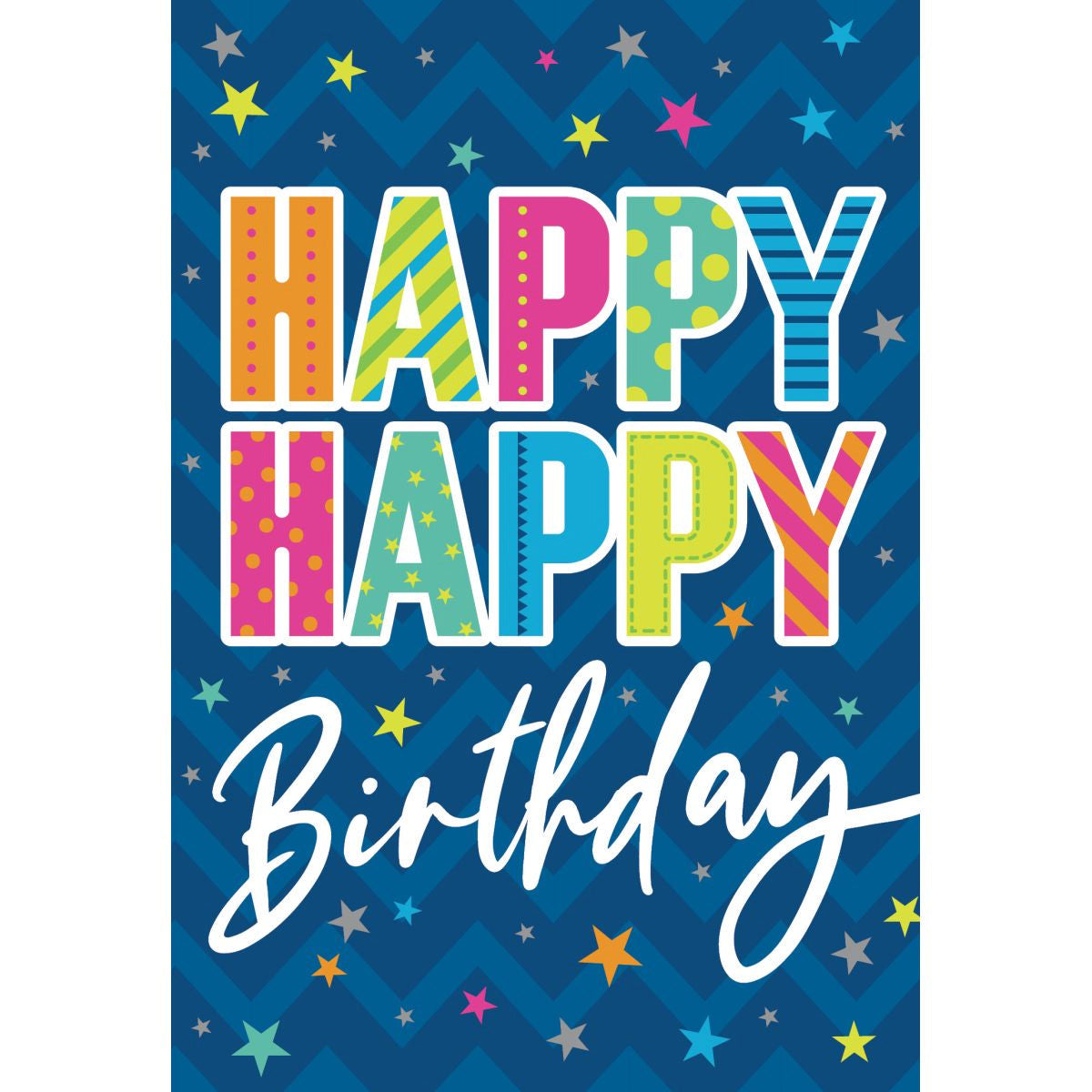 Kort dbl Gratulerer happy birthday