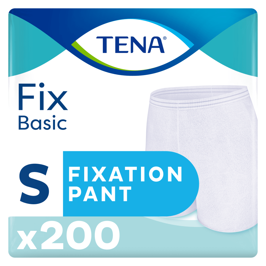 Truse TENA Fix Basic hvit m/ben S