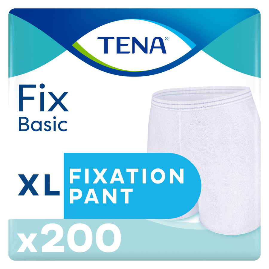 Truse TENA Fix Basic hvit m/ben XL