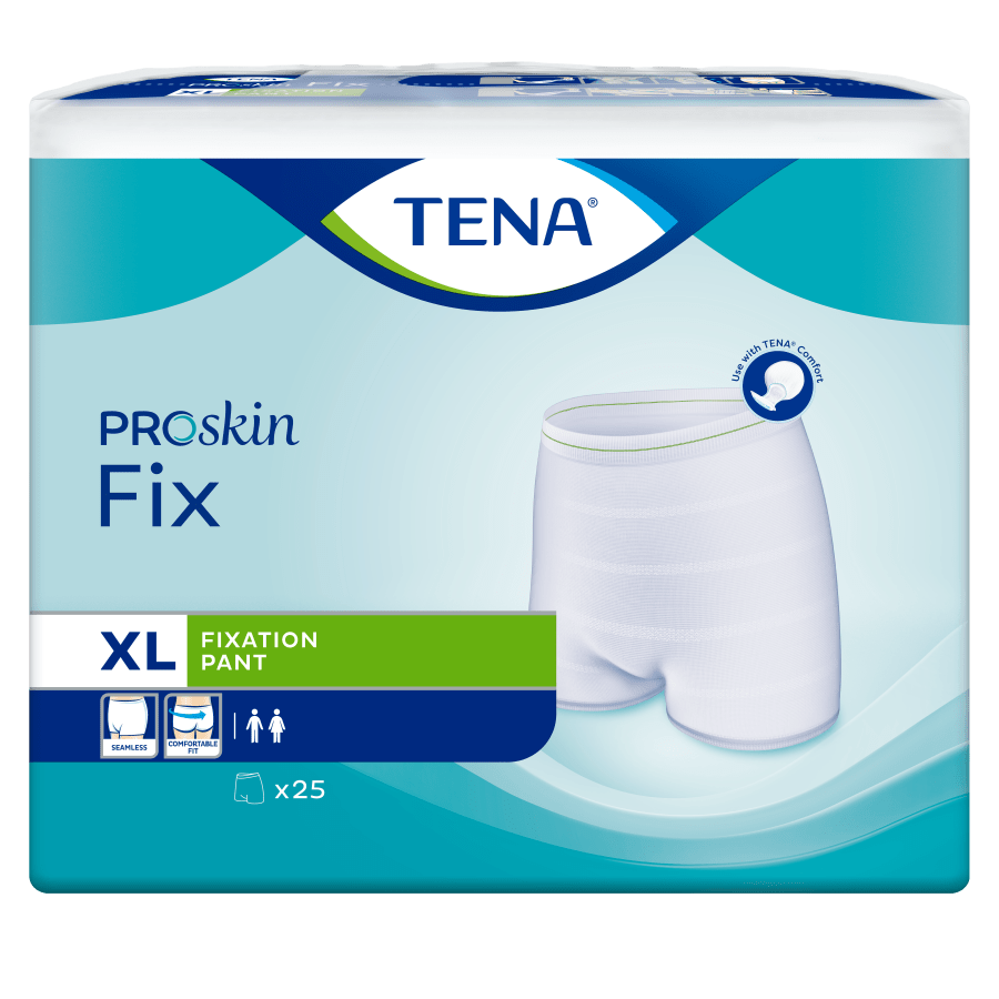 Truse TENA Fix hvit m/benXL