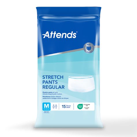 Truse Attends Stretchpant R hvit u/ben M