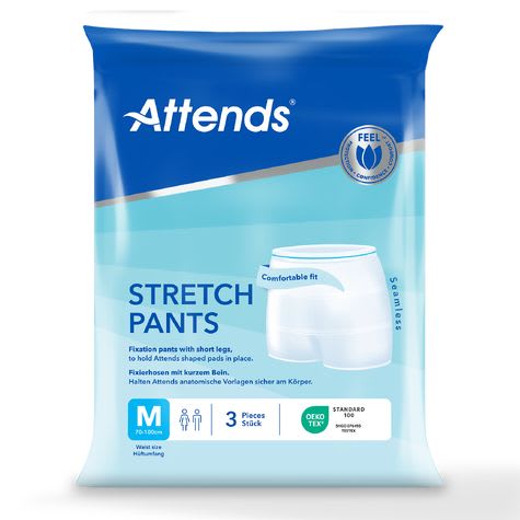 Truse Attends Stretchpant hvit m/ben M