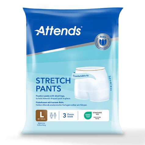 Truse Attends Stretchpant hvit m/ben L